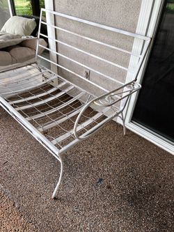 Vintage metal patio chair