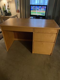 Light brown desk