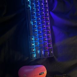 steel series Apex Pro Keyboard And Logitech X Superlight Mouse