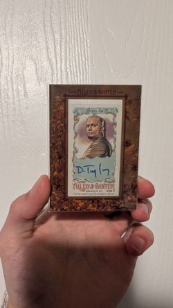 Darrell Taylor signed baseball card