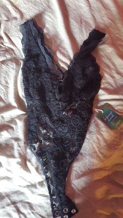 Lace black bodysuit