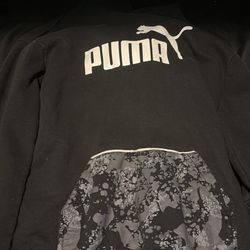 Two sweaters one pair of shoes, kids