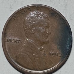 1913 P Lincoln Wheat Penny 