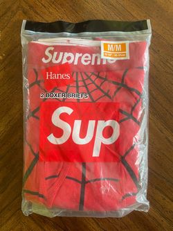 Supreme x Spider-Man Hanes Boxer Briefs 2-Pack Medium