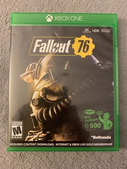 Fallout 76 Xbox One Video Game Seventy-Six Bethesda Game Studios Havok 2018