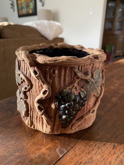 Unique Wine Bottle Holder, Ceramic / Pottery