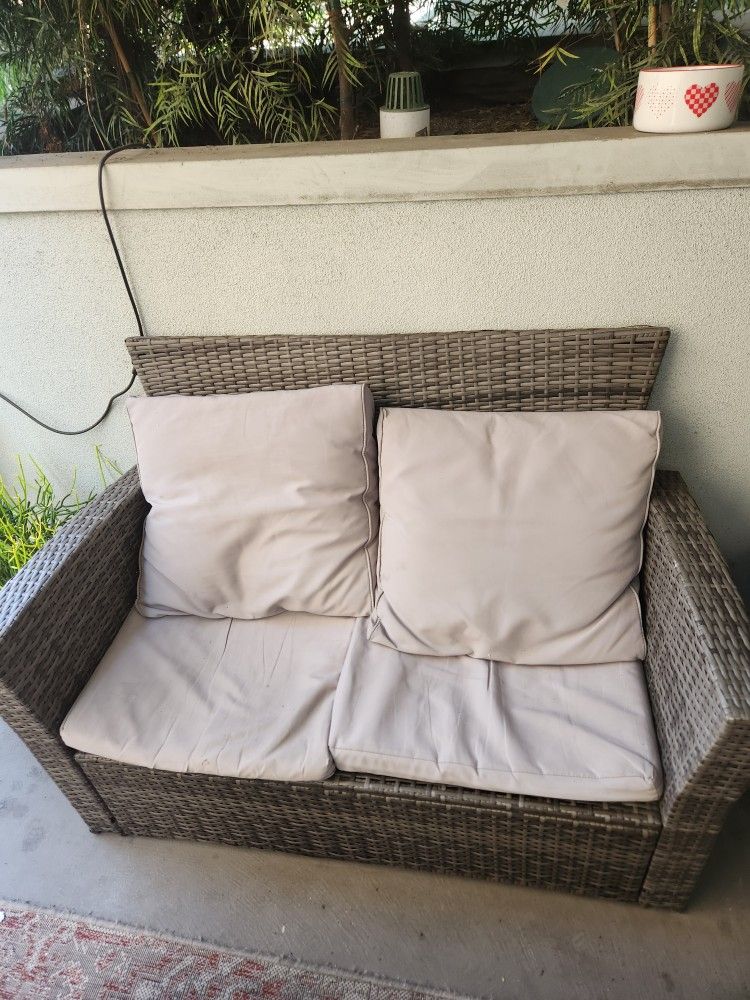 Outside Couch + Table