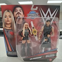 WWE LIV MORGAN & DRITY DOMINIK MYSTERIO COLLECTIBLE ACTION FIGURES