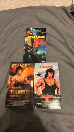 Rambo 1-3 on VHS