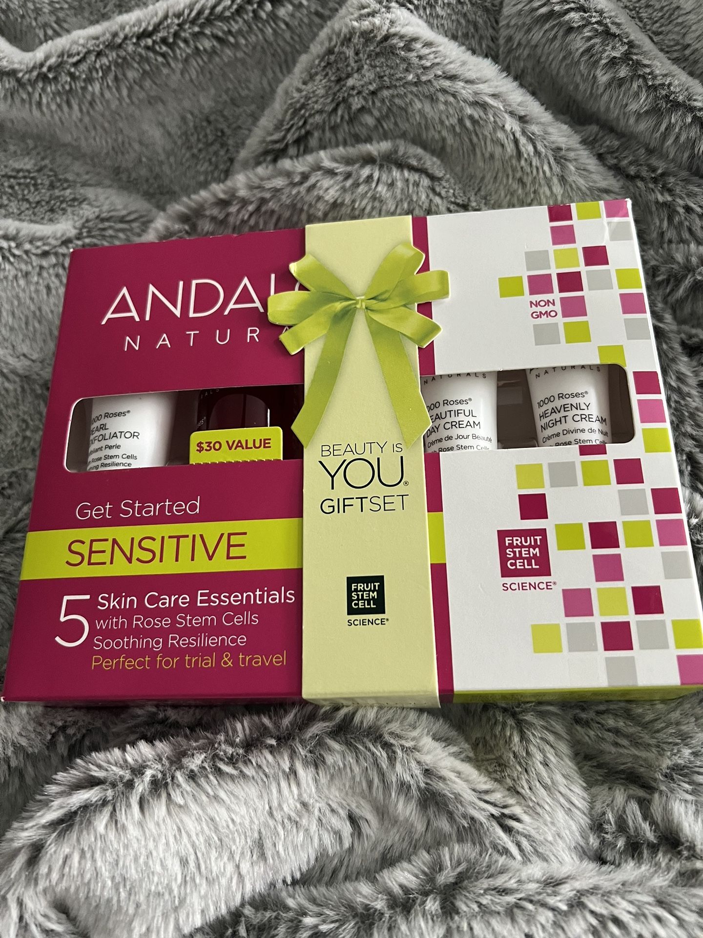 Andalou Natural Get Started Sensitive Skin Kit Brand New