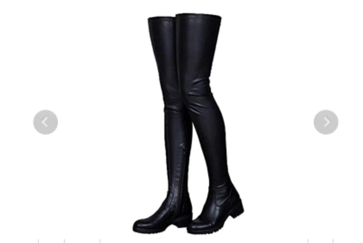 Thigh High Boots Size 10 Black