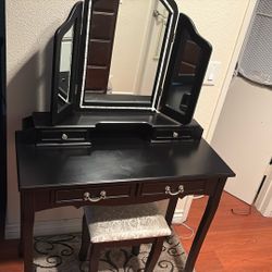 Vanity With Stool