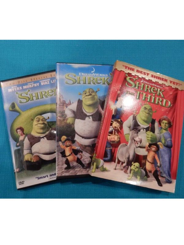 Shrek Trilogy DVDs