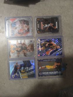 Lot of 6 steph curry cards all mint or better all in plastic