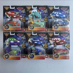 Disney Pixar Cars Light Up Set of 6