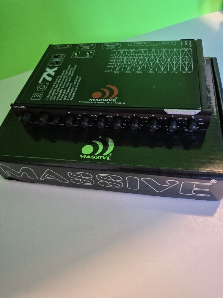 MASSIVE AUDIO 7 BAND EQUALIZER WITH 8V LINEDRIVE ( BRAND NEW PRICE IS LOWEST INSTALL NOT AVAILABLE (
