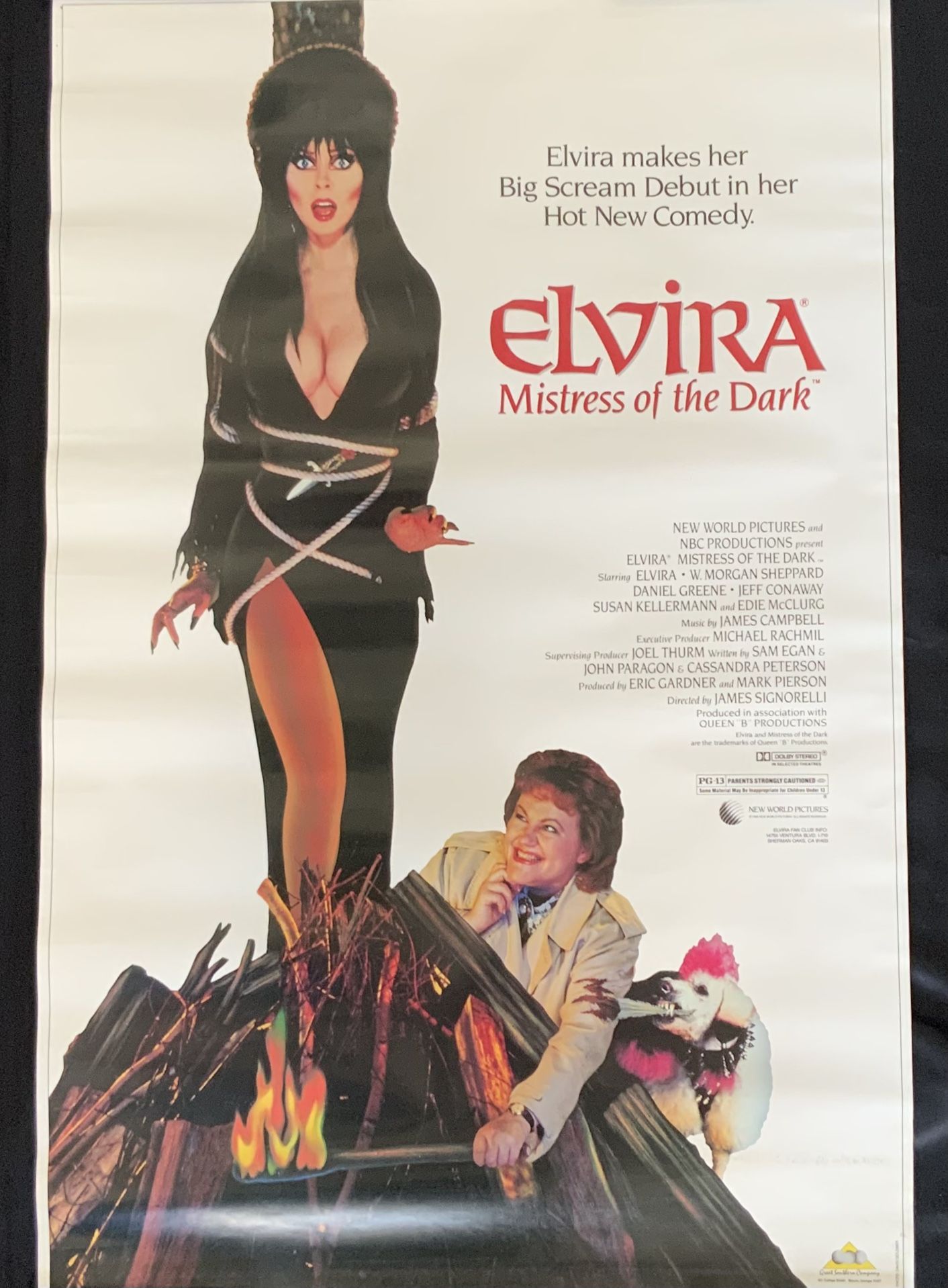 Elvira Mistress of the Dark Movie 22.5x34.5 Inch Poster Great Southern Company