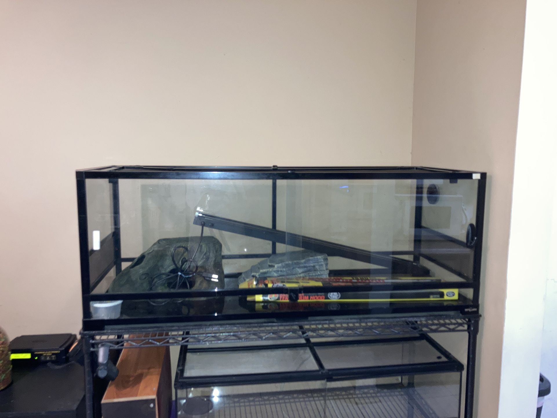 Big Reptile Tank Measurements 48" L X 18" W X 18" H