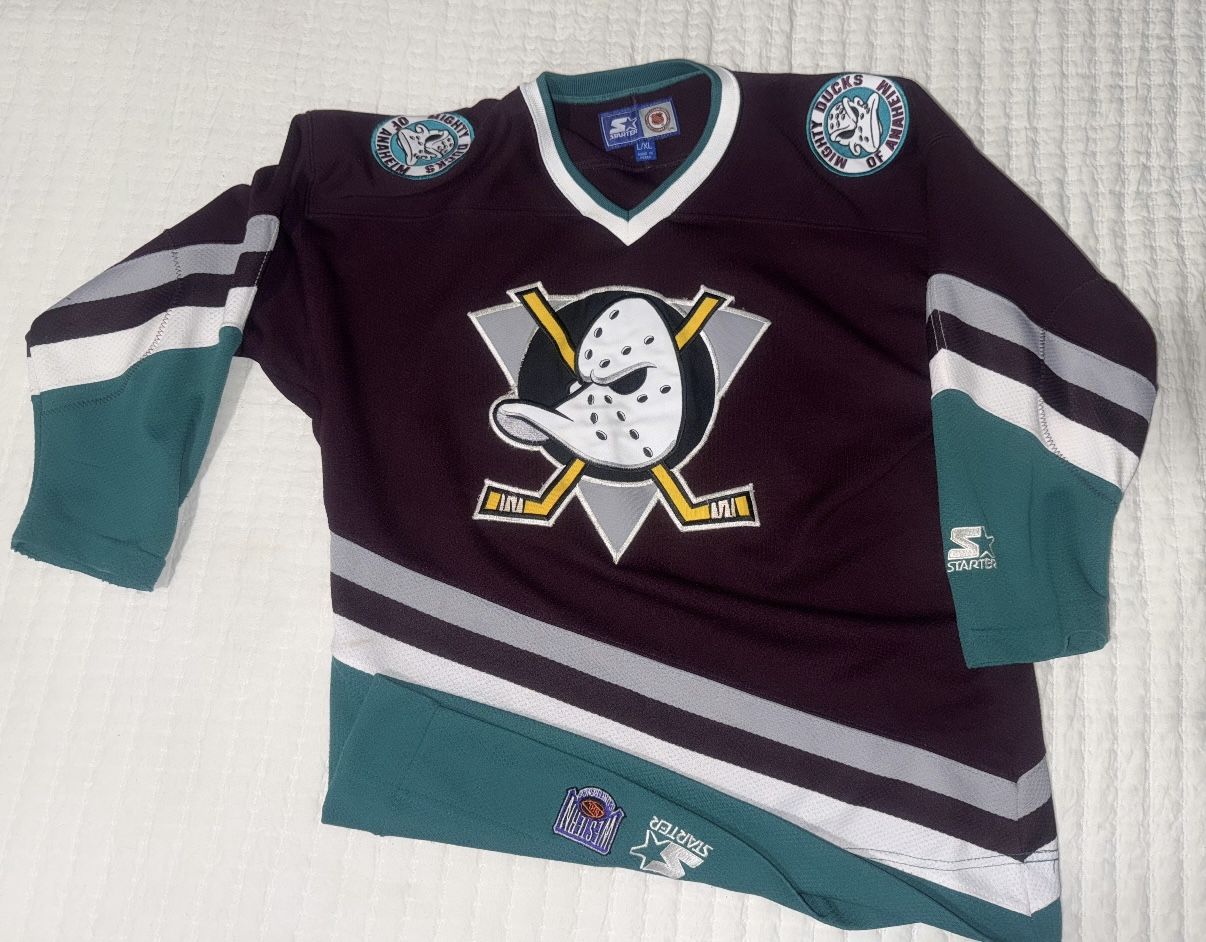 Mighty ducks Authentic 1990s Kids L/XL Jersey