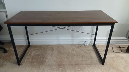 Metal table with a wood base detachable