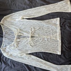 New Princess Polly Tie Front Lace Top