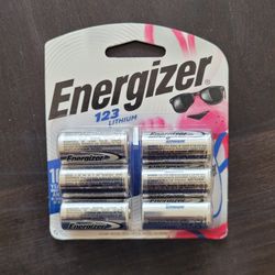 ENERGIZER 123 LITHIUM BATTERIES 6 PK