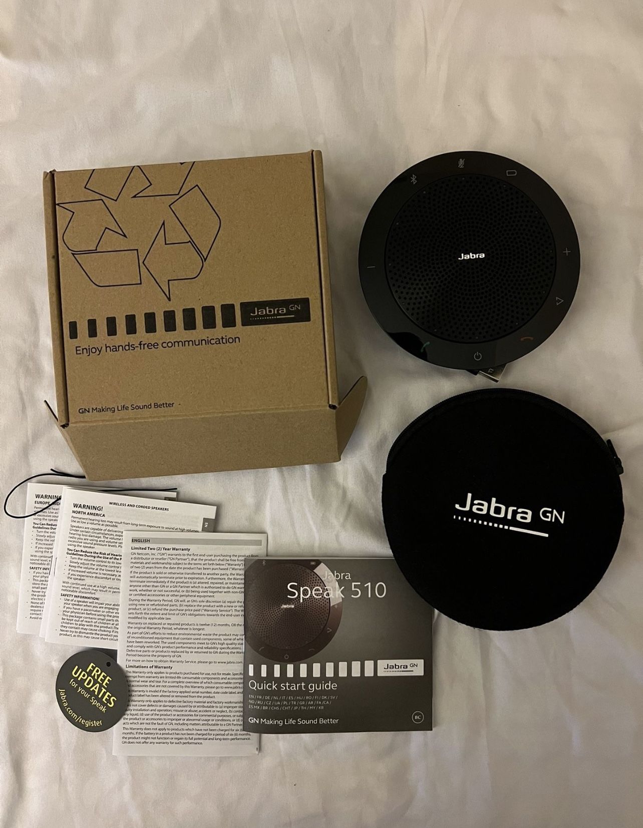 Jabra Speak 510 UC Wireless Bluetooth Speakerphone