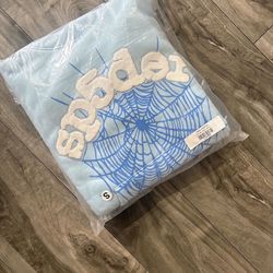 Blue Sp5der Hoodie Best quality choice