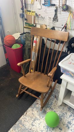 Wood rocking chair