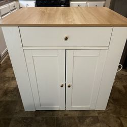 Kitchen Island W/ Outlet (pickup Only)