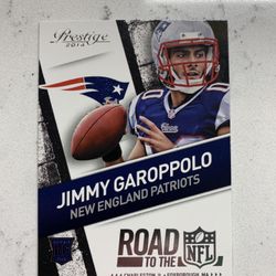 2014 Panini Prestige #11 Jimmy Garoppolo Road to the NFL Rookie RC