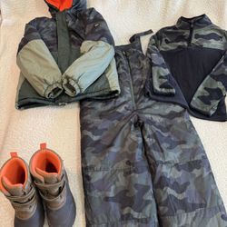 boy's full snow set size 12 Oshkosh