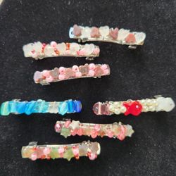 Girls Beaded Barrettes
