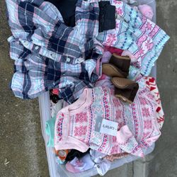 Baby girl Clothes-4 bins