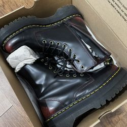 Dr Marten Platform Boots (Cherry Red Arcadia)
