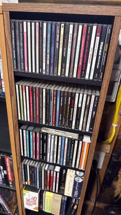 CDs Rack full of music