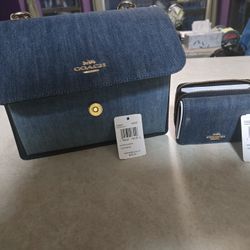 Coach Klare Crossbody in denim