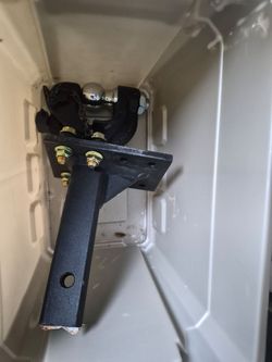 Rear cross member with a trailer hitch ball attached  8 " adapter