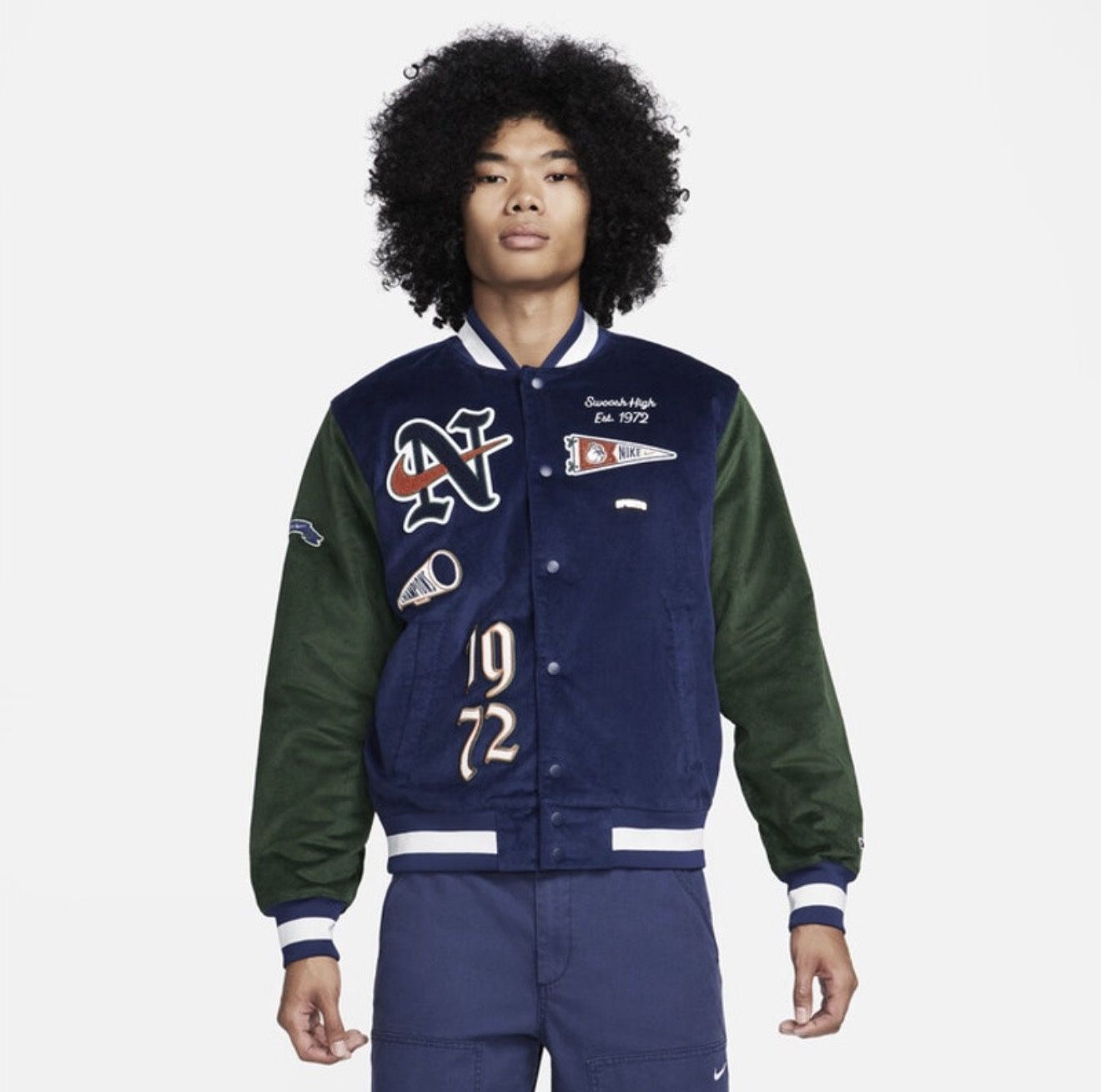 NWT Nike Men's Sportswear Corduroy Bomber Jacket