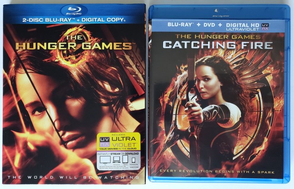 The Hunger Games & Catching Fire bundle Blu-Ray
