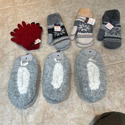 Slipper Socks And Gloves