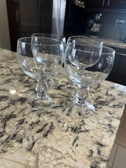 Princess House Goblet-set of 4