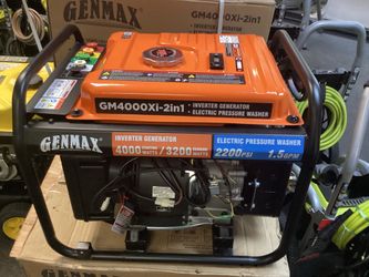 Genmax Dual Combo 4000 Watts Generator/ 2200 PSI Pressure Washer $550