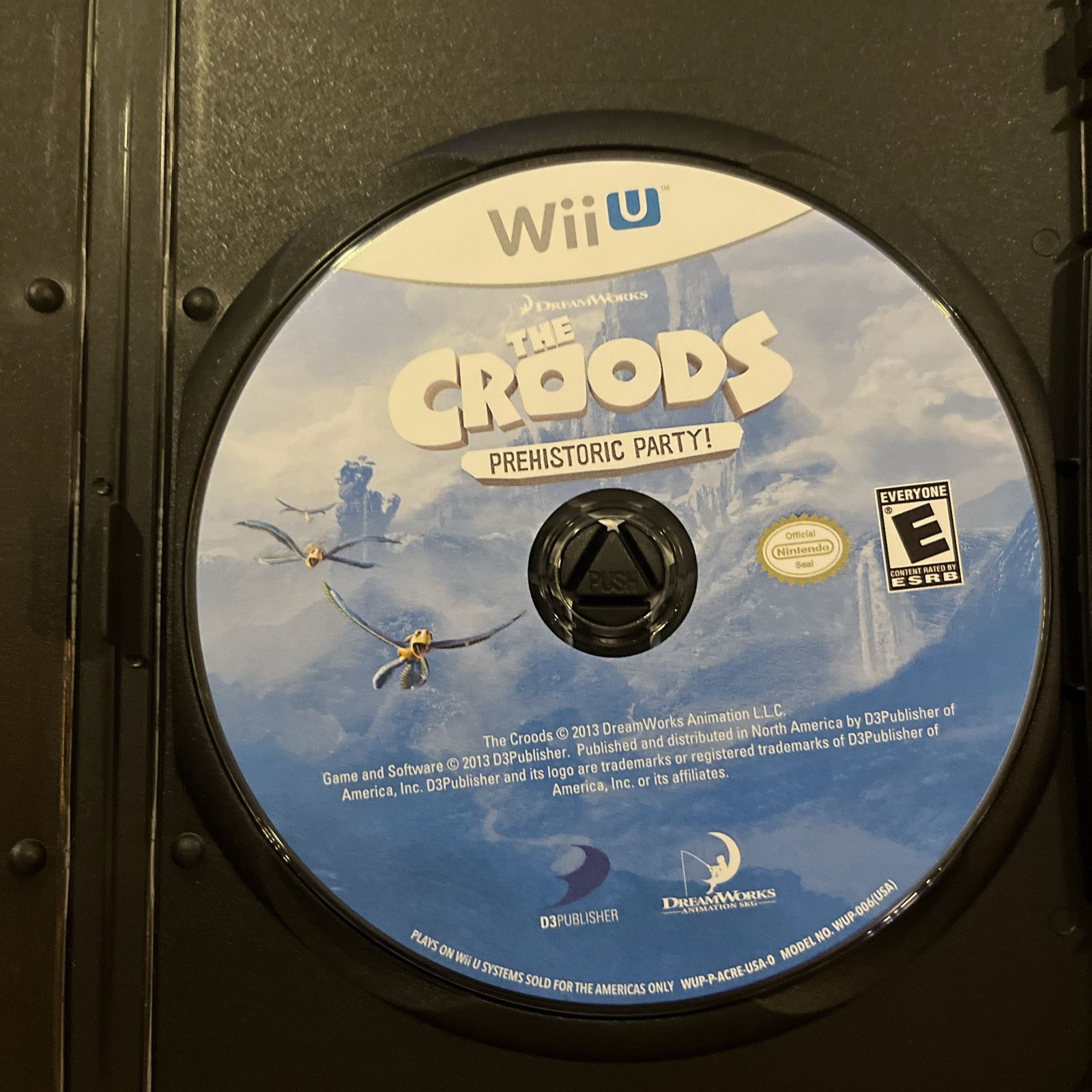 Croods: Prehistoric Party (Nintendo Wii U, 2013) Disc Only