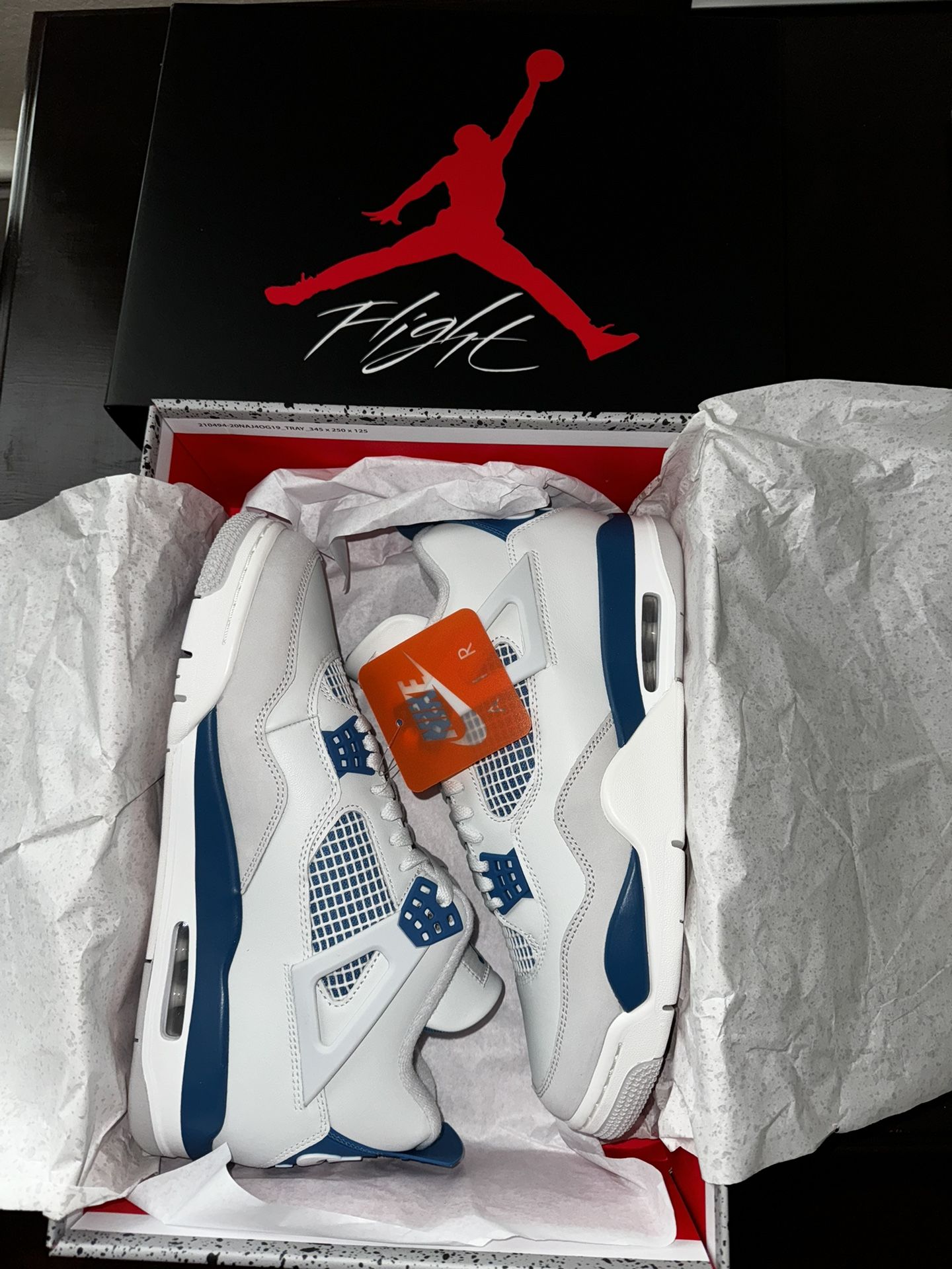 Air Jordan Military Blue 4 Size 10.5M