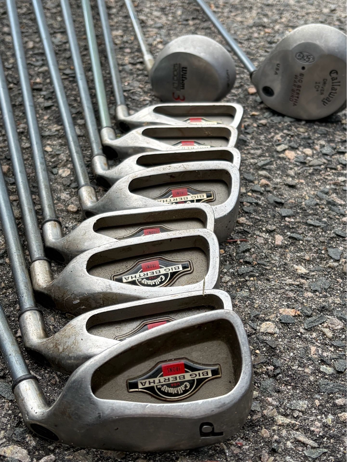 Complete Callaway Big Bertha Golf Set (Driver, 3-PW Irons, Putter, Bag) Plus a FREE bonus set