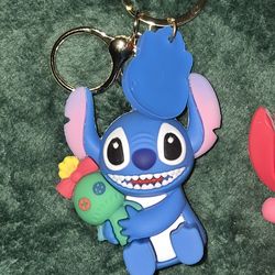 Disney Stitch  ( SET OF 2)HIS/HERS  Keychains/ Key Rings Charm