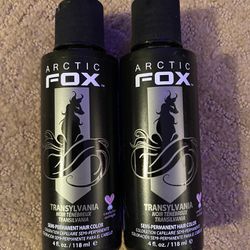 Arctic Fox Transylvania Semi-permanent Hair Color Set Of 2: 4oz Bottles New