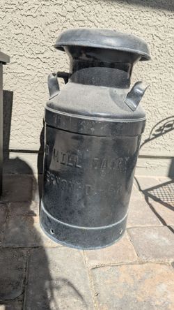 Antique milk cans