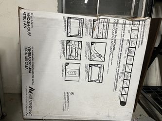 30” WHOLE HOUSE ATTIC FAN NEW AIR VENT GIBRALTAR